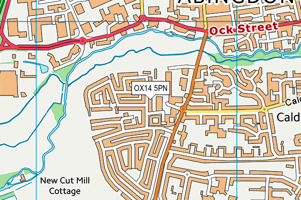 OX14 5PN map - OS VectorMap District (Ordnance Survey)