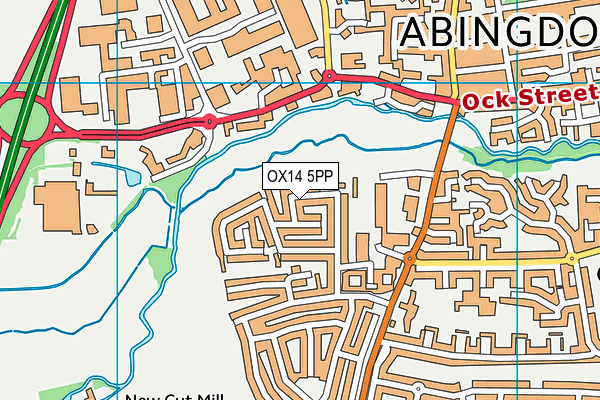 OX14 5PP map - OS VectorMap District (Ordnance Survey)