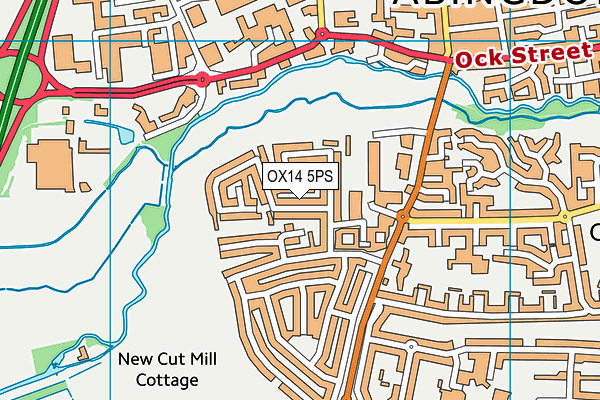 OX14 5PS map - OS VectorMap District (Ordnance Survey)