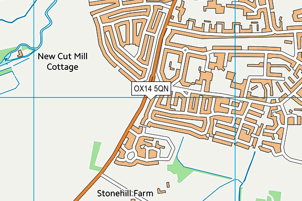 OX14 5QN map - OS VectorMap District (Ordnance Survey)