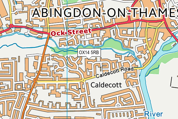 OX14 5RB map - OS VectorMap District (Ordnance Survey)