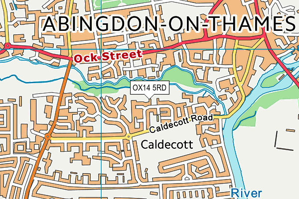 OX14 5RD map - OS VectorMap District (Ordnance Survey)