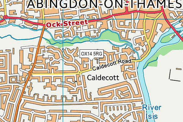 OX14 5RG map - OS VectorMap District (Ordnance Survey)