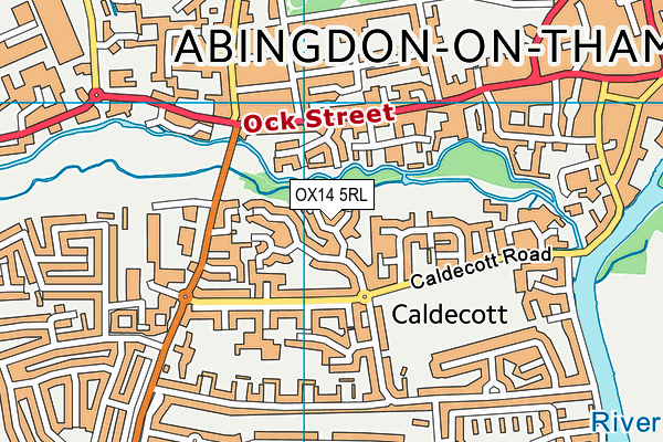 OX14 5RL map - OS VectorMap District (Ordnance Survey)