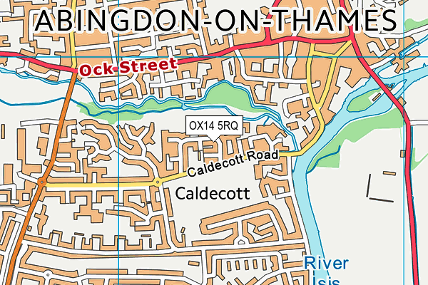 OX14 5RQ map - OS VectorMap District (Ordnance Survey)