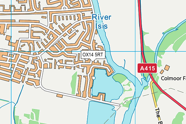 OX14 5RT map - OS VectorMap District (Ordnance Survey)