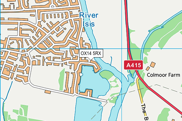 OX14 5RX map - OS VectorMap District (Ordnance Survey)