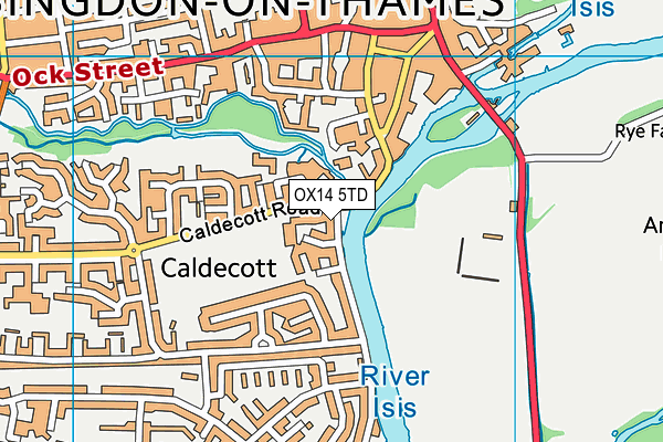 OX14 5TD map - OS VectorMap District (Ordnance Survey)