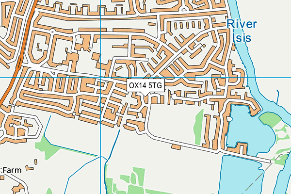OX14 5TG map - OS VectorMap District (Ordnance Survey)