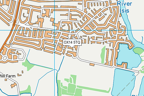 OX14 5TQ map - OS VectorMap District (Ordnance Survey)