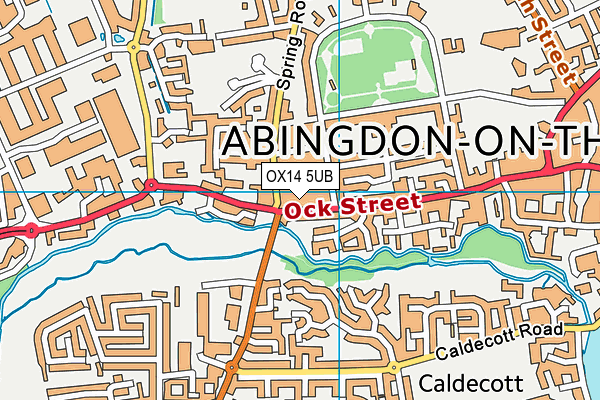 OX14 5UB map - OS VectorMap District (Ordnance Survey)