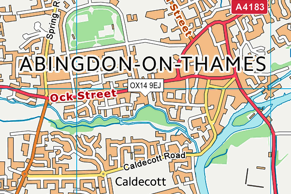OX14 9EJ map - OS VectorMap District (Ordnance Survey)