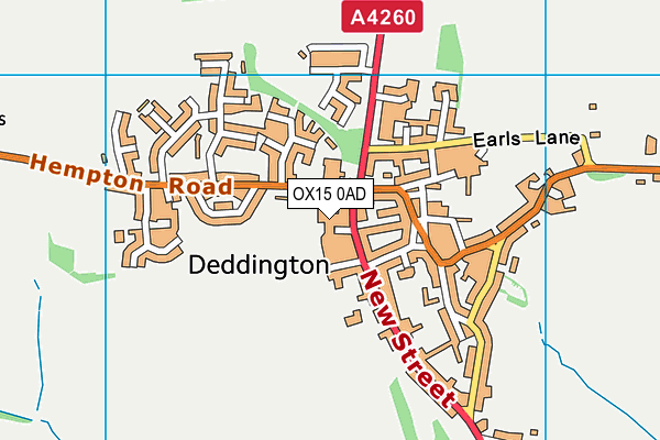 Map of OXFORDSHIRE HOTELS LTD at district scale