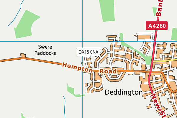 OX15 0NA map - OS VectorMap District (Ordnance Survey)