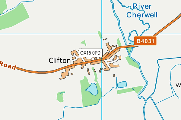 OX15 0PD map - OS VectorMap District (Ordnance Survey)