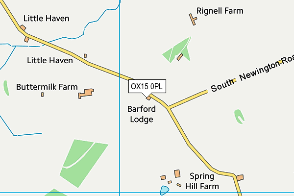 OX15 0PL map - OS VectorMap District (Ordnance Survey)