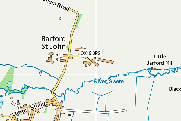 OX15 0PS map - OS VectorMap District (Ordnance Survey)