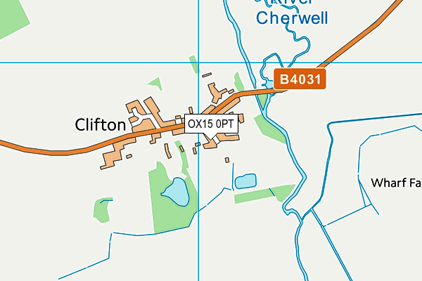 OX15 0PT map - OS VectorMap District (Ordnance Survey)