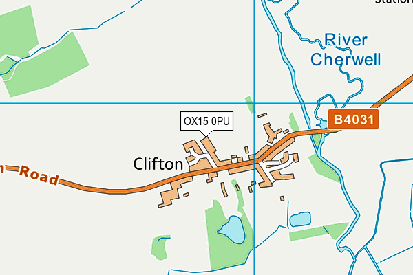 OX15 0PU map - OS VectorMap District (Ordnance Survey)