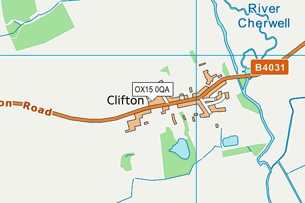 OX15 0QA map - OS VectorMap District (Ordnance Survey)