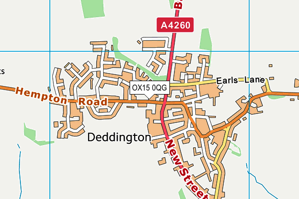 OX15 0QG map - OS VectorMap District (Ordnance Survey)