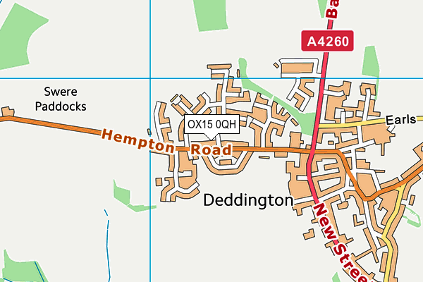 Map of DEDDINGTON MEDIA CIC at district scale