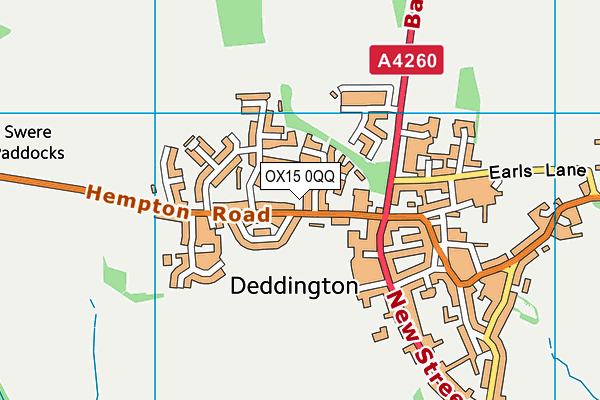 OX15 0QQ map - OS VectorMap District (Ordnance Survey)