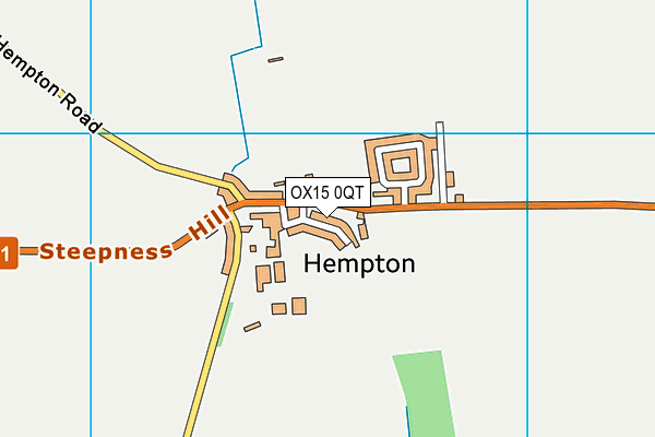 OX15 0QT map - OS VectorMap District (Ordnance Survey)