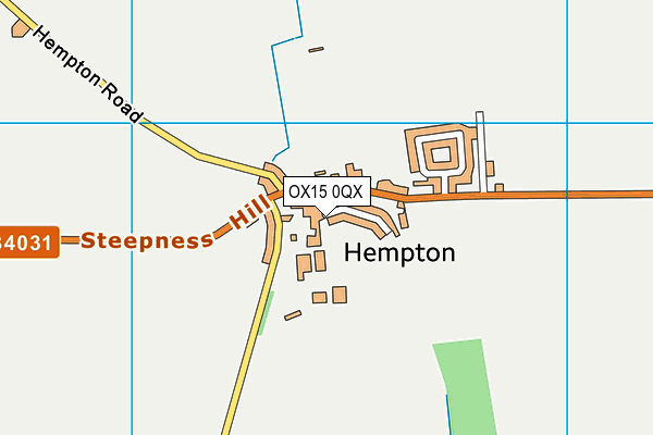 OX15 0QX map - OS VectorMap District (Ordnance Survey)