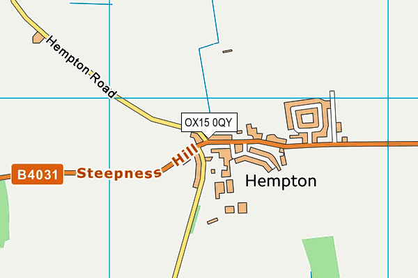 Hempton Church Hall map (OX15 0QY) - OS VectorMap District (Ordnance Survey)