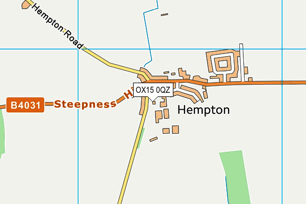 OX15 0QZ map - OS VectorMap District (Ordnance Survey)