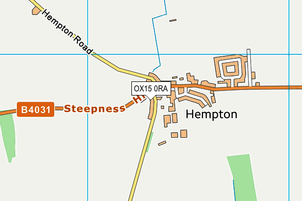 OX15 0RA map - OS VectorMap District (Ordnance Survey)