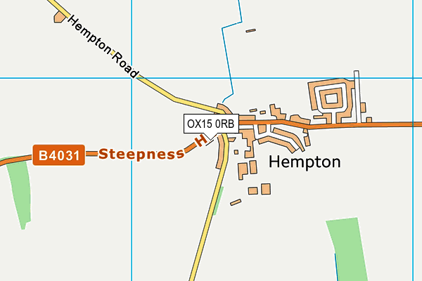 OX15 0RB map - OS VectorMap District (Ordnance Survey)