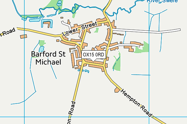 OX15 0RD map - OS VectorMap District (Ordnance Survey)