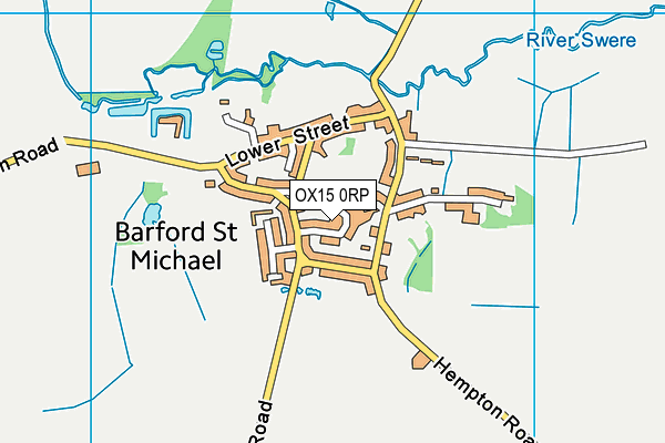 OX15 0RP map - OS VectorMap District (Ordnance Survey)