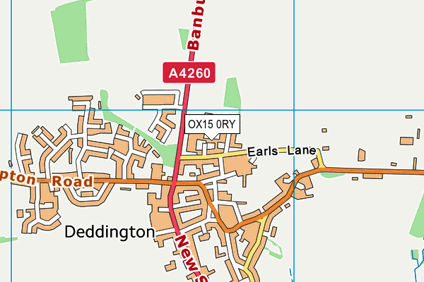 OX15 0RY map - OS VectorMap District (Ordnance Survey)