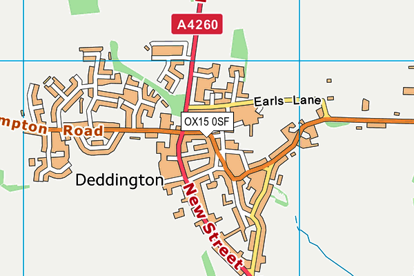 OX15 0SF map - OS VectorMap District (Ordnance Survey)