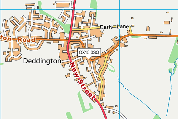 OX15 0SQ map - OS VectorMap District (Ordnance Survey)