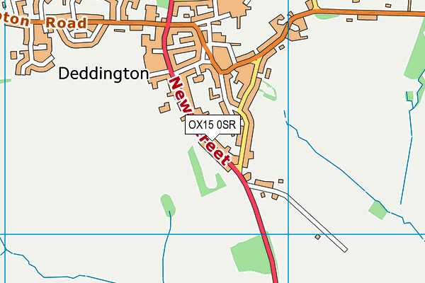 OX15 0SR map - OS VectorMap District (Ordnance Survey)