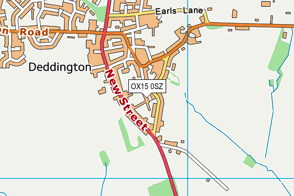 OX15 0SZ map - OS VectorMap District (Ordnance Survey)