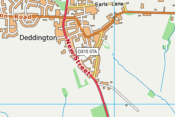 OX15 0TA map - OS VectorMap District (Ordnance Survey)