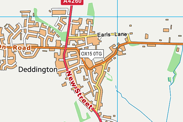 OX15 0TG map - OS VectorMap District (Ordnance Survey)