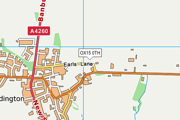 OX15 0TH map - OS VectorMap District (Ordnance Survey)