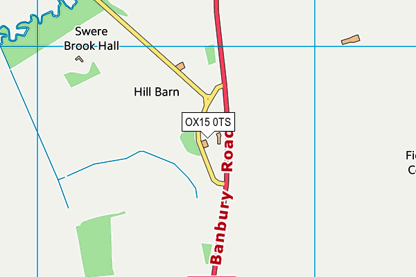 OX15 0TS map - OS VectorMap District (Ordnance Survey)