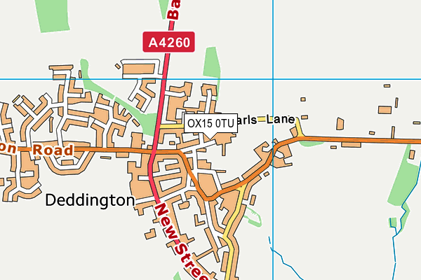 OX15 0TU map - OS VectorMap District (Ordnance Survey)