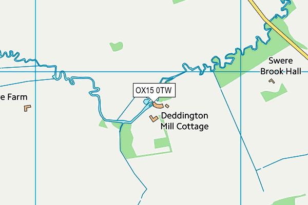 OX15 0TW map - OS VectorMap District (Ordnance Survey)