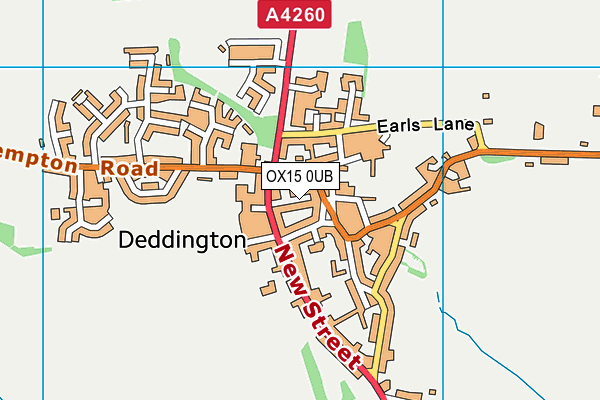 OX15 0UB map - OS VectorMap District (Ordnance Survey)