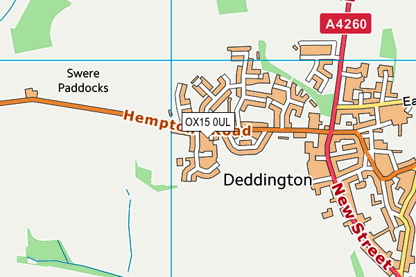 OX15 0UL map - OS VectorMap District (Ordnance Survey)