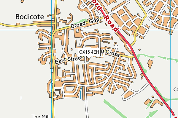 OX15 4EH map - OS VectorMap District (Ordnance Survey)