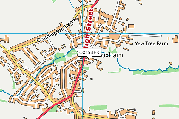 OX15 4ER map - OS VectorMap District (Ordnance Survey)